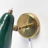 Green Perforated Wall Lamp by Dek A Lux