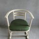 White patina wooden armchair, 1950s