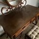 Vintage rattan dressing table with mirror and stool 1970