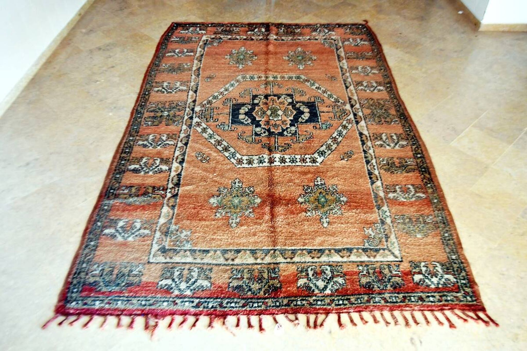 Tapis berbère marocain vintage 317 x 207 cm
