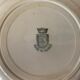 Two collection plates hand-painted rooster pattern signed fab Quimper and wolf mill hamage