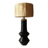 Black ceramic lamp