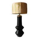 Lampe en ceramique noir