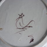 Italian decor floral faience plate