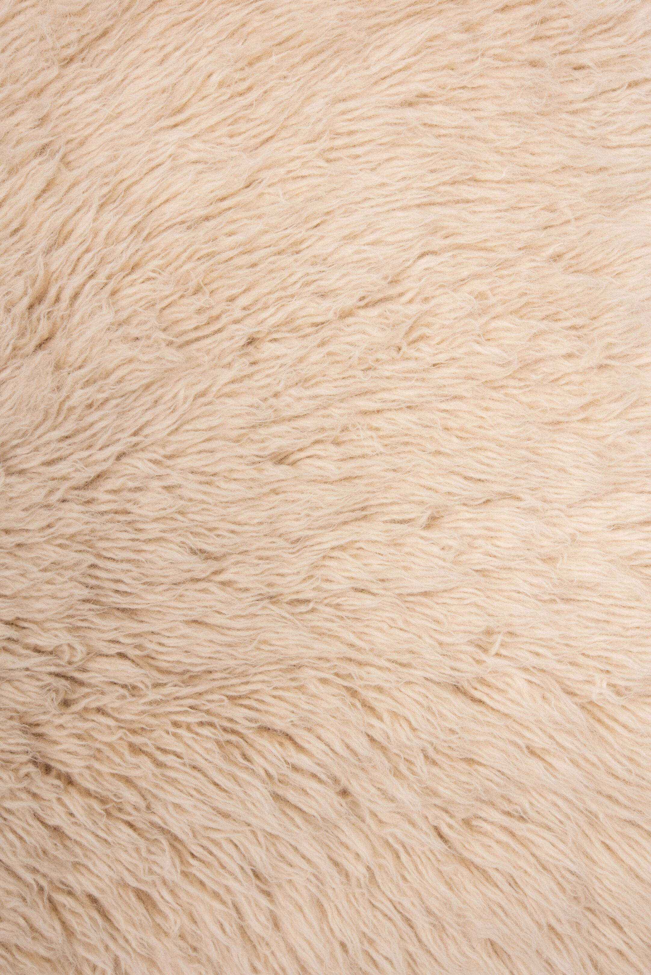 Nude flokati carpet 200 x 150cm