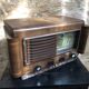 Old Radio TSF CRISLER Wood + Bakelite Buttons Vintage Hifi Decoration