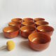Set de 10 ramequins marron Arcopal Volcan vintage