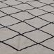 Handmade white and black Berber carpet 245x156cm