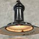 Philips antique black enamel pendant lamp diam 50 cm
