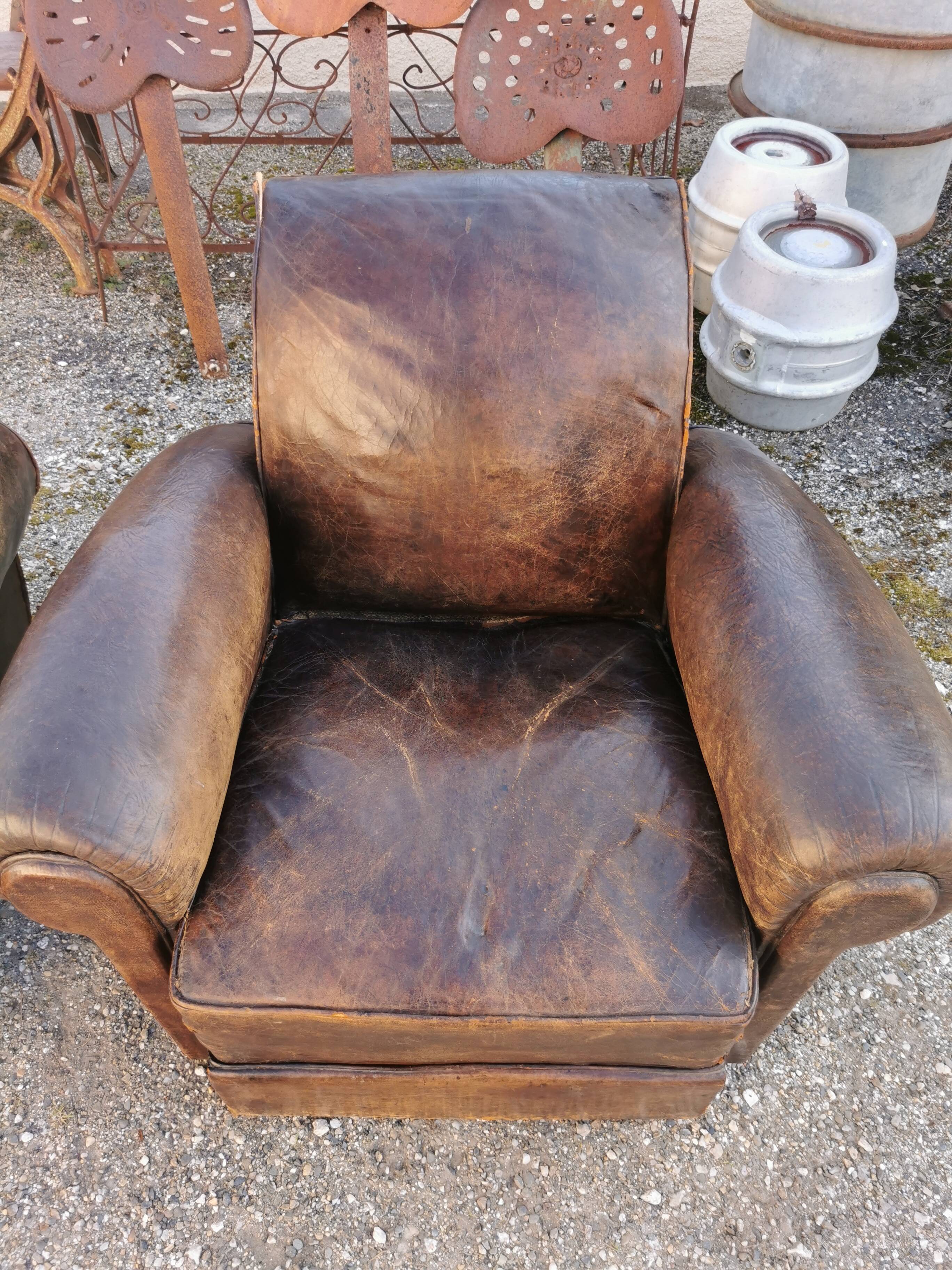 Pair of club chairs