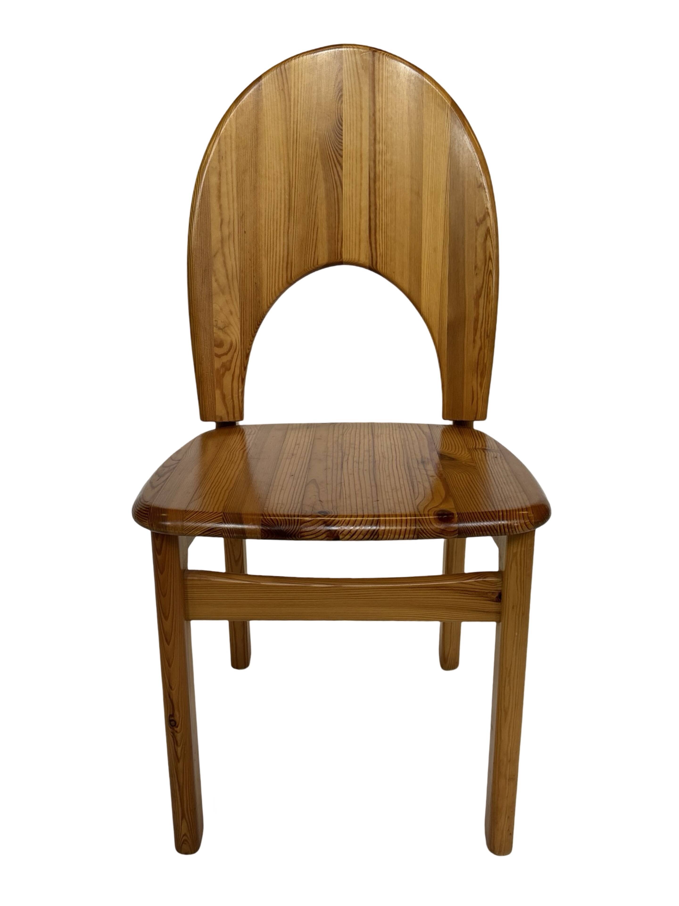Vintage Rainer Daumiller pine chair minimalist design