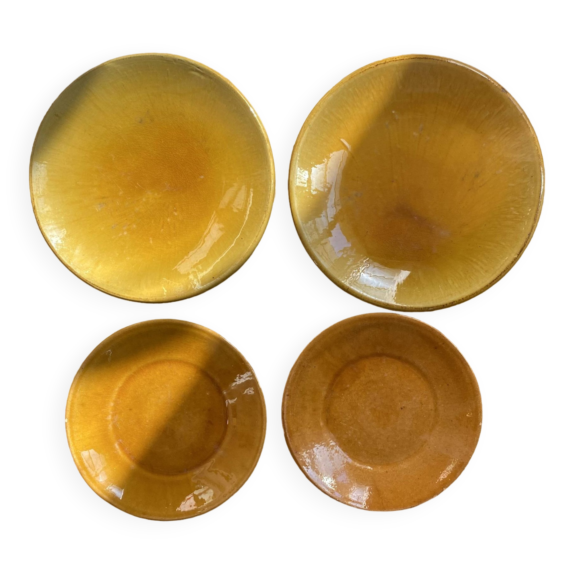 4 assiettes Vallauris et Biot années 60