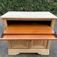 Louis Philippe sideboard with two doors and one drawer, renovated in solid cherry wood