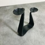 Modernist brutalist candle holder