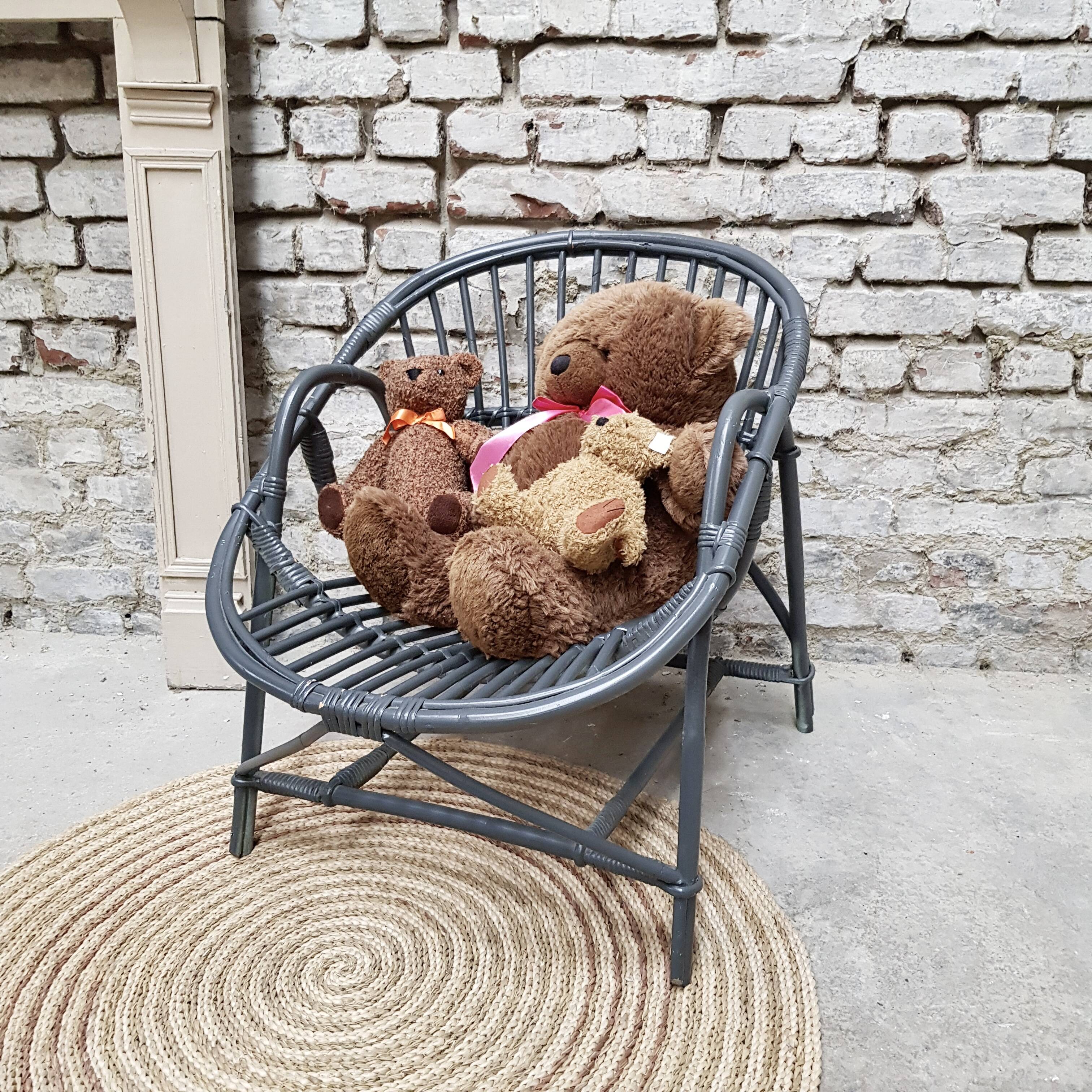 Adult rattan basket chair