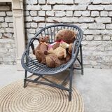 Adult rattan basket chair