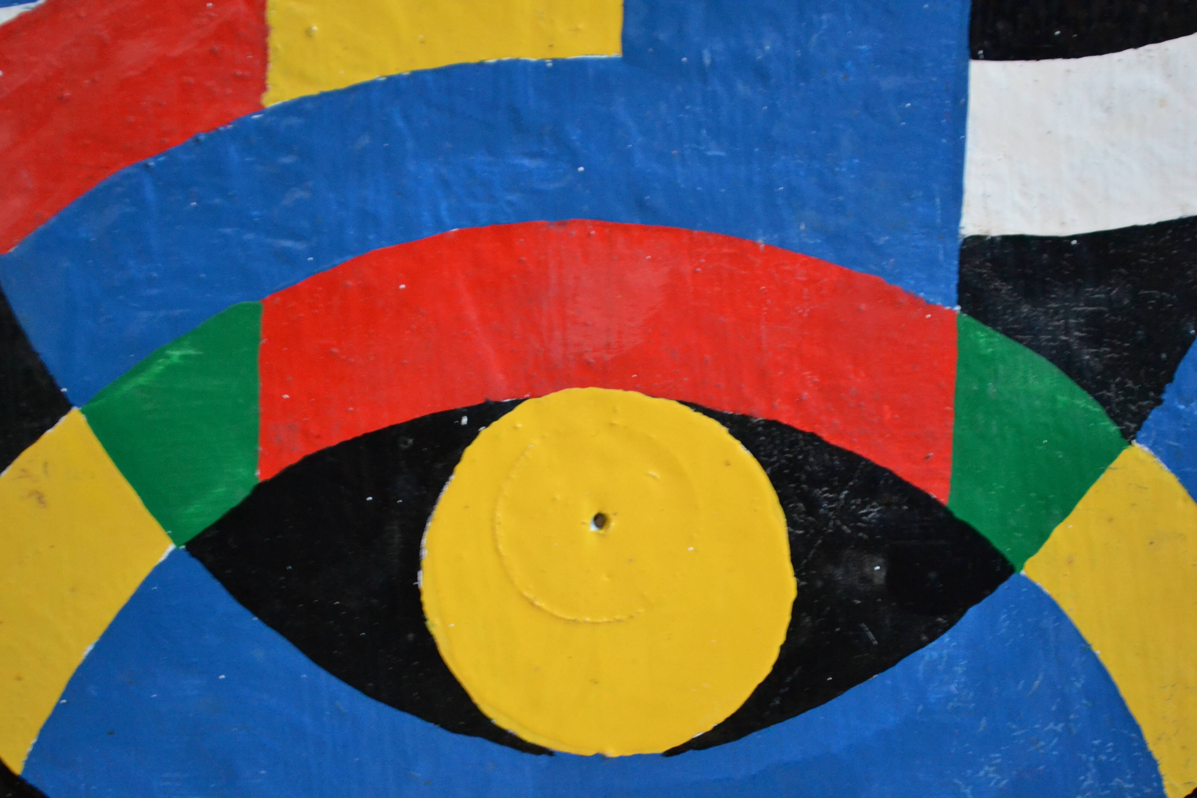 Orphism, Follower of Sonia Delaunay, Oil on panel, 67 x 46 cm