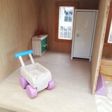 Vintage wooden dollhouse