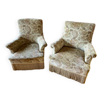 Pair of Napoleon III style armchairs 1900