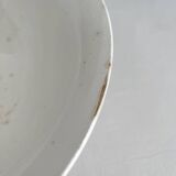 White ironstone salad bowl Digoin Sarreguemines
