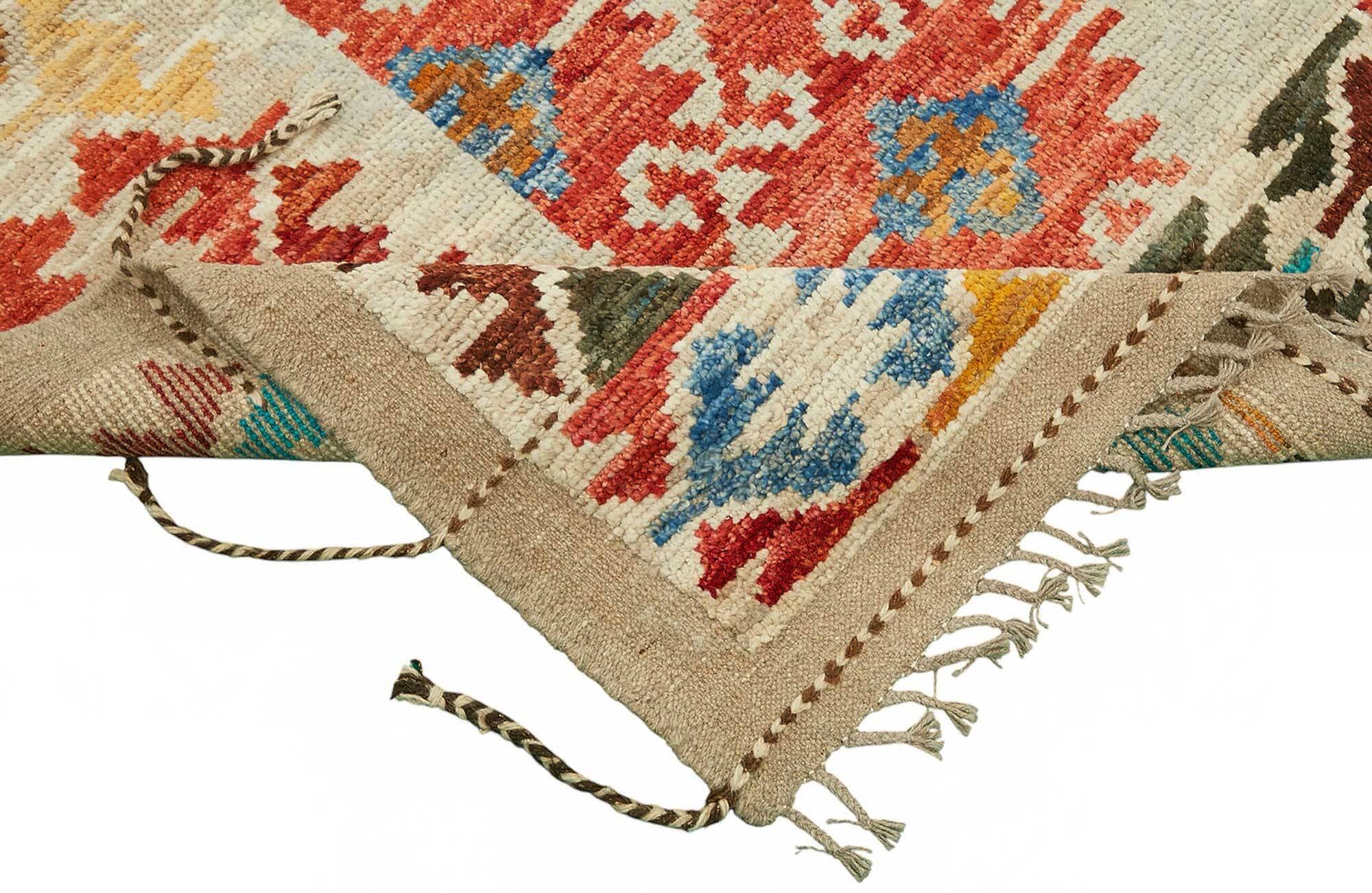 Handwoven Tribal One of a Kind 212 cm x 308 cm Multicolor Wool Carpet