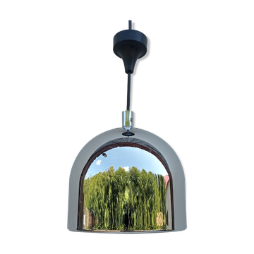 Silver pendant lamp from the 1970s, Staff Leuchten, Germany