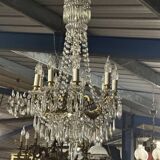 9-light chandelier with tassels