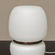 Lampe a poser tchèque en opaline blanche et laiton 1960