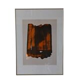 Pierre soulages d'après eau forte xvi 1961