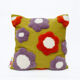 Handmade wool cushion cover purple flower 45 x 45 cm