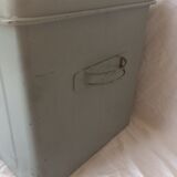 Vintage grey metal case "R"