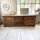 XXL walnut silk loom furniture from the 50s