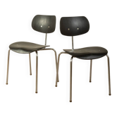 Set of 2 classic SE 68 dining chairs from the 1950s by Egon Eiermann for Wilde & Spieth
