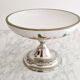 Porcelain cup on silver metal foot
