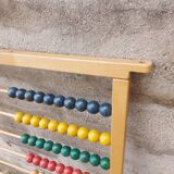 Large vintage wooden school abacus