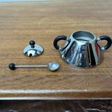 Postmodern Italian plateau for sugar and milk by Michael Graves for Alessi, 1980s, set of 3.