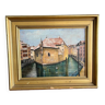 Oil on canvas - old Annecy prison