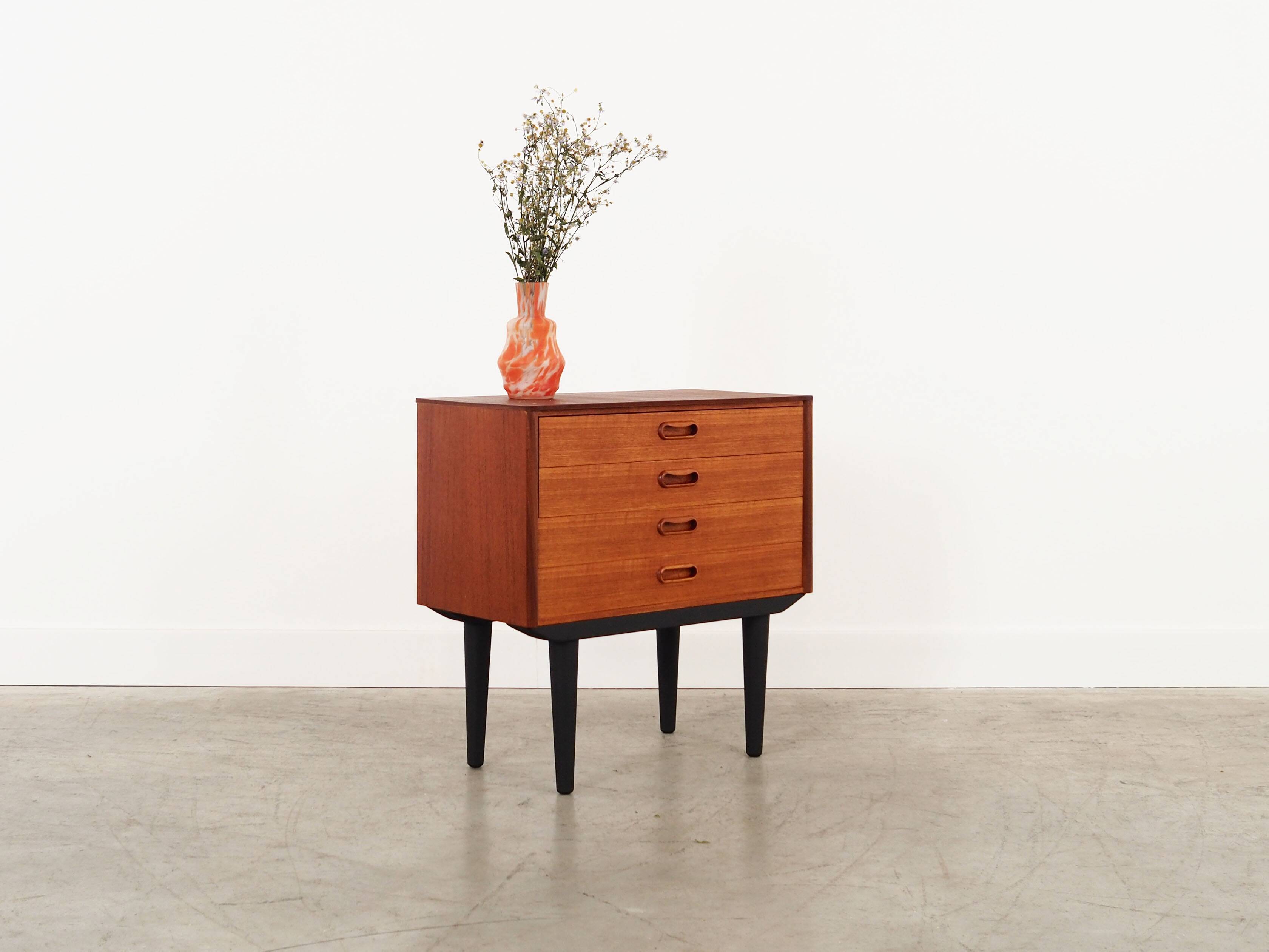 Teak chest of drawers, Danish design, 1960s, manufacture: Denmark