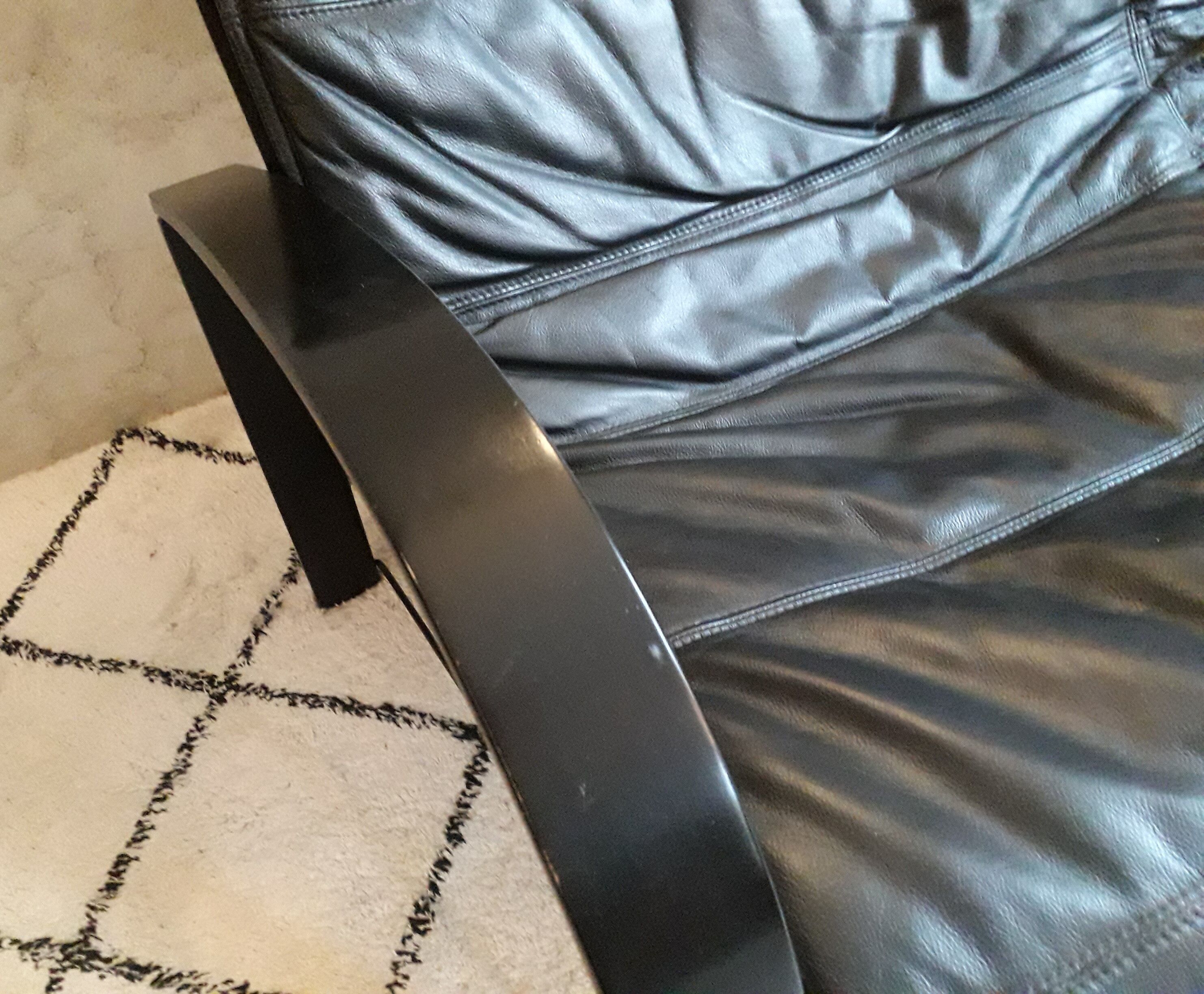 Ikea leather sofa design Tord Bjorklund 80s