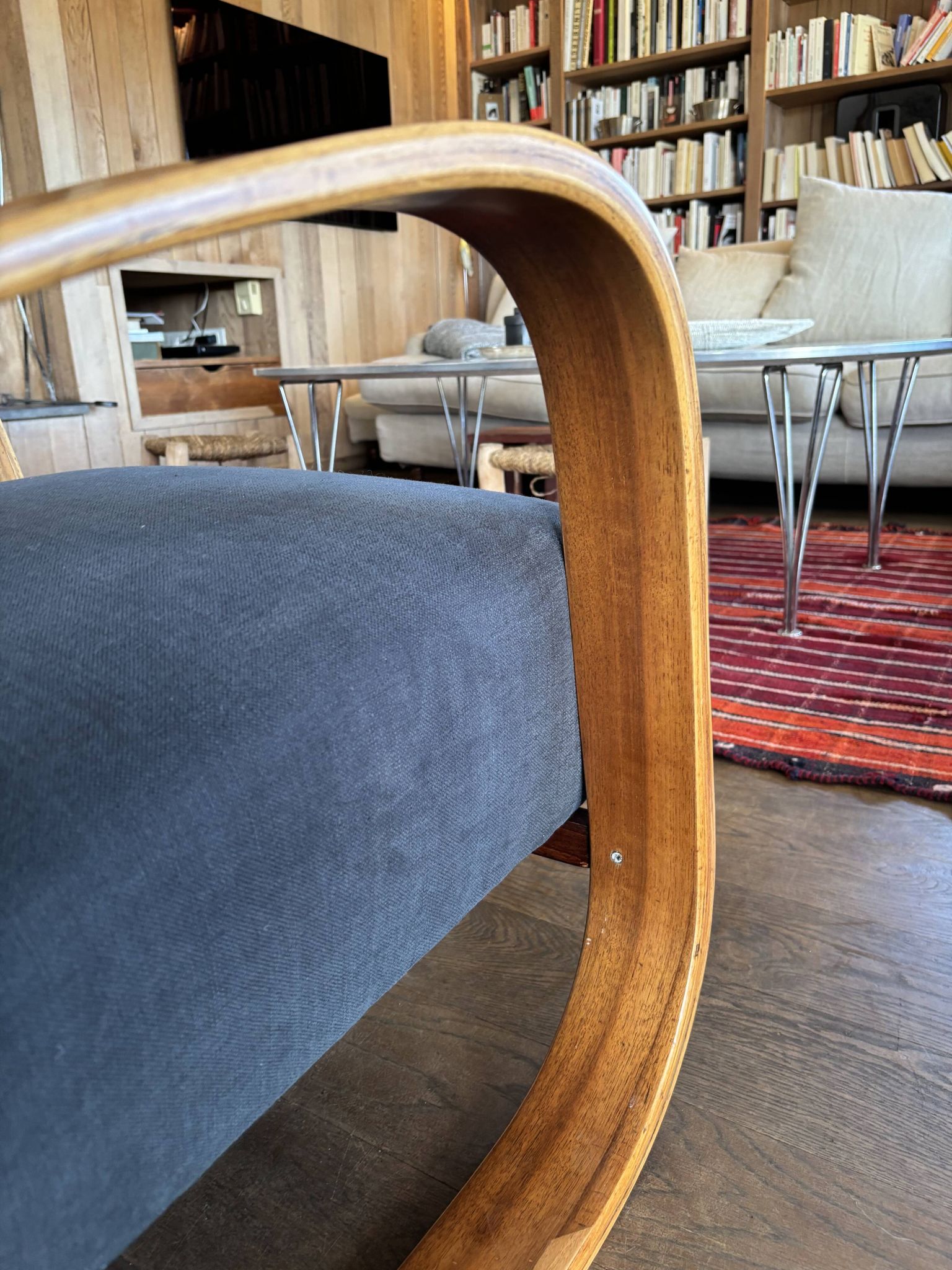 Vintage 1950s armchair inspired by Alvar Aalto, Set of 2