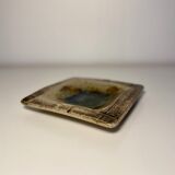 Voldemar Volkoff signed Vallauris glazed stoneware dish