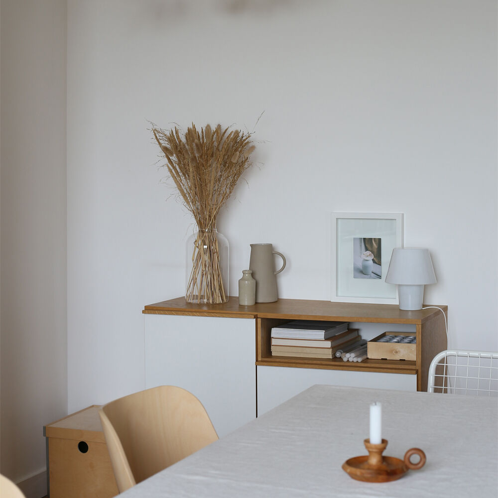 Wooden candle holder