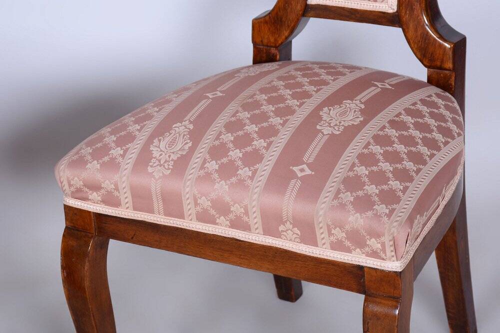 Biedermeier Oak Seating Set in Walnut, Austria, 1840s, Set of 5