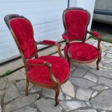 Louis Philippe cabriolet armchairs