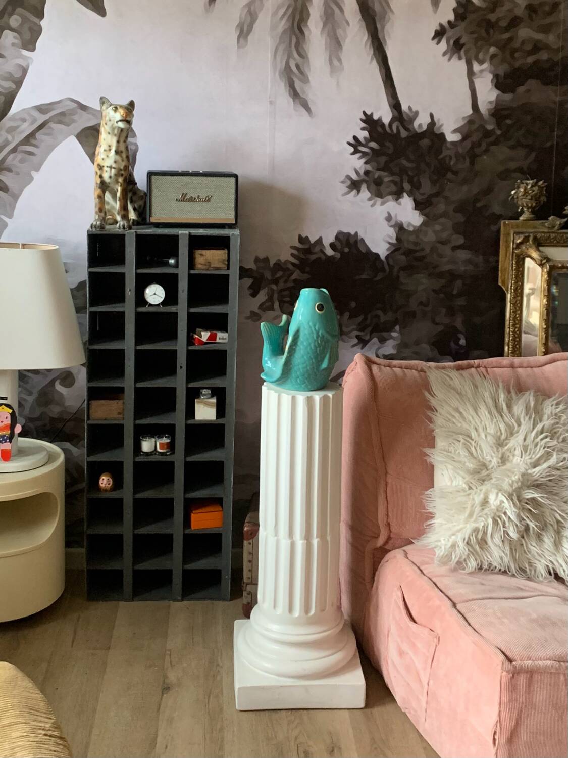 Vintage ceramic column