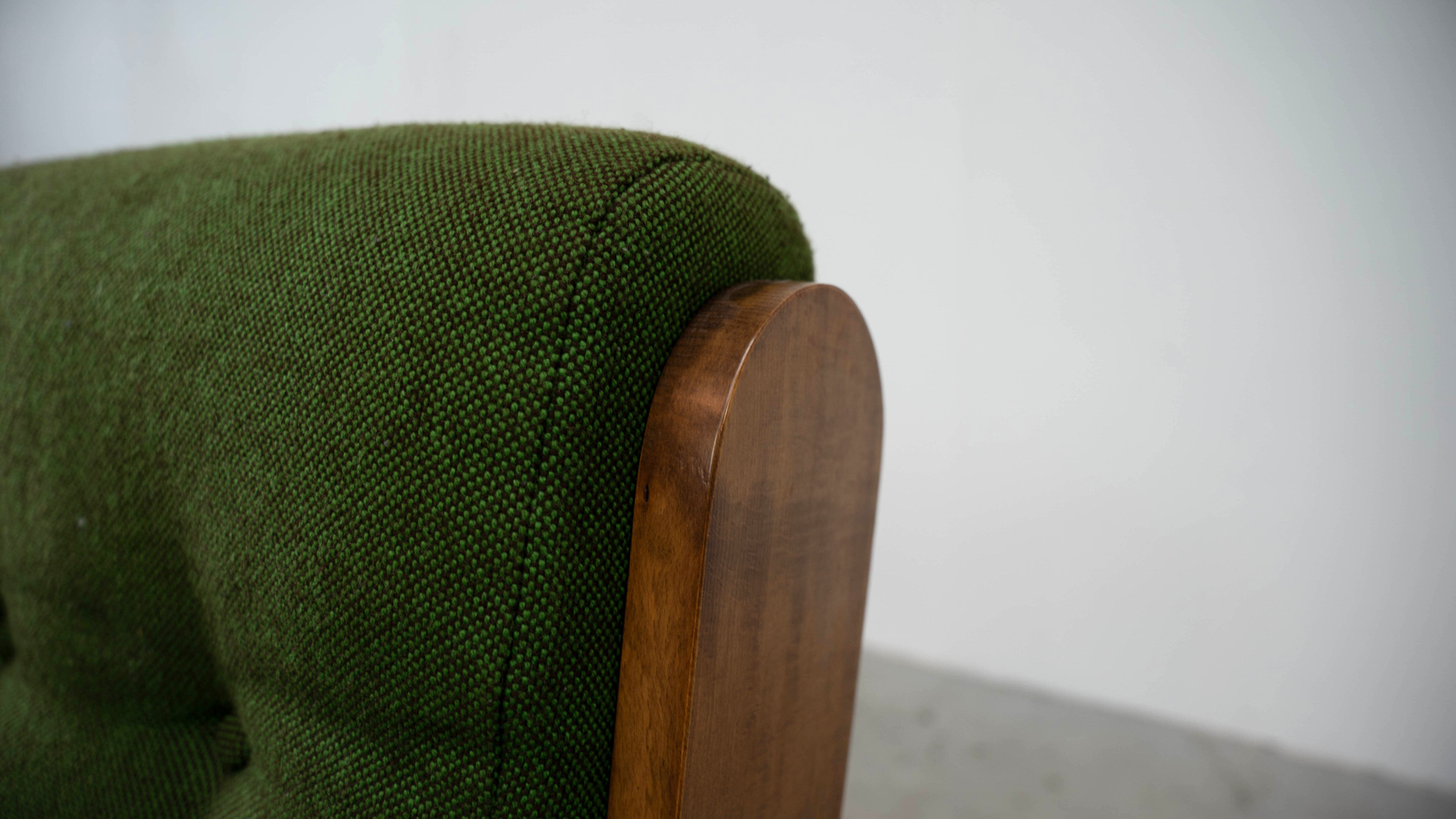 Ensemble de 2 fauteuils lounge verts français