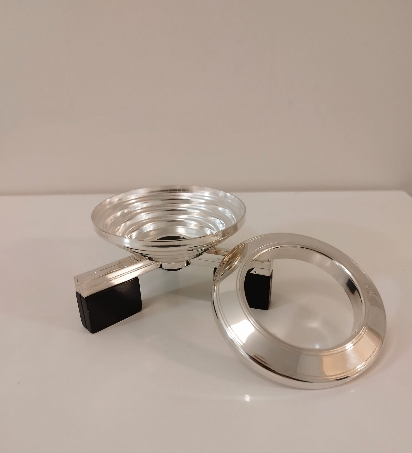 Art Deco Bakelite caviar tripod display