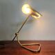 Rare Midcentury Brass Table or Desk Lamp OMI, Office or Bank, Germany, 1970s