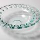 Vintage Georgia Green Recycled Glass Fruit Bowl / Cutout Platter / Spain