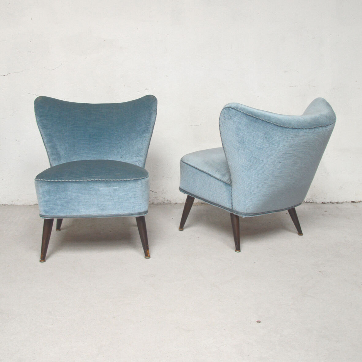 Pair of cocktail armchairs, 1960s